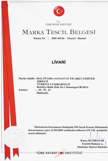 Livari - Marka Tescil